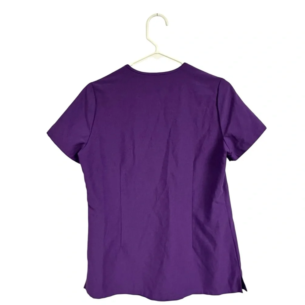 FIGS Purple Women’s Scrub Top Short Sleeve V-Neck XS
